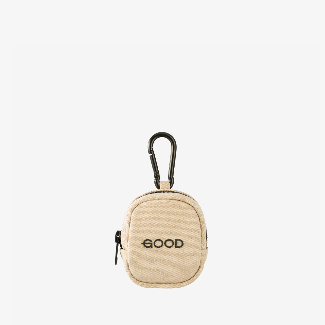 картинка Coin Case Canvas Line Beige от магазина Good local