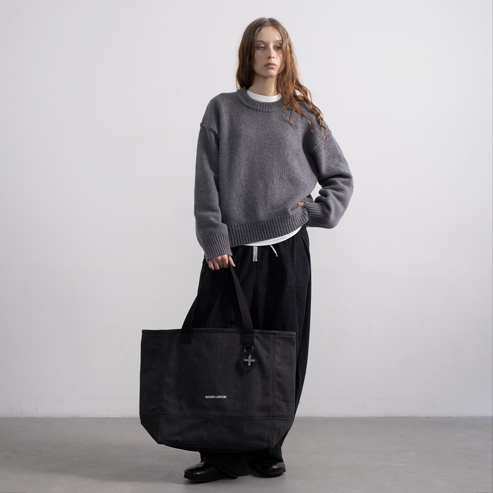 картинка Shopper Canvas Line Dark Gray от магазина Good local